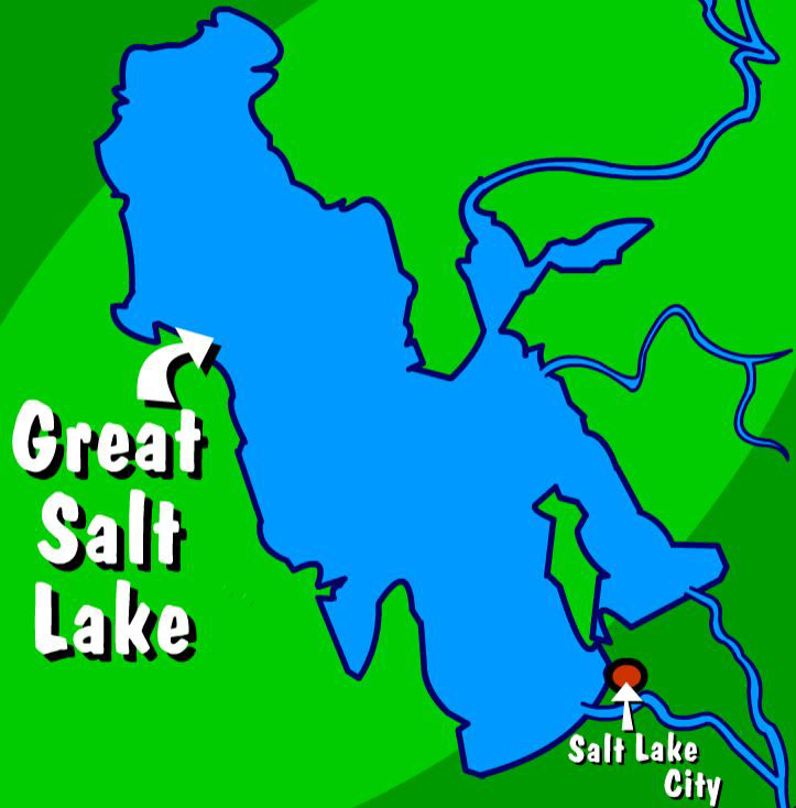 Illustration of The Great Salt Lake