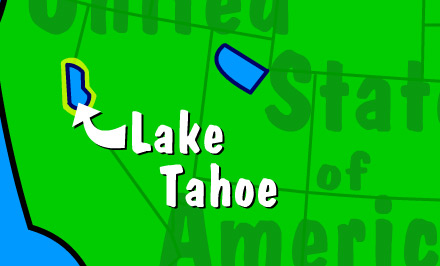 Illustration of Lake Tahoe