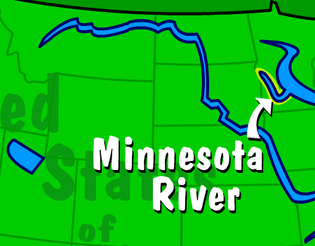 Illustration of The Minnesota River