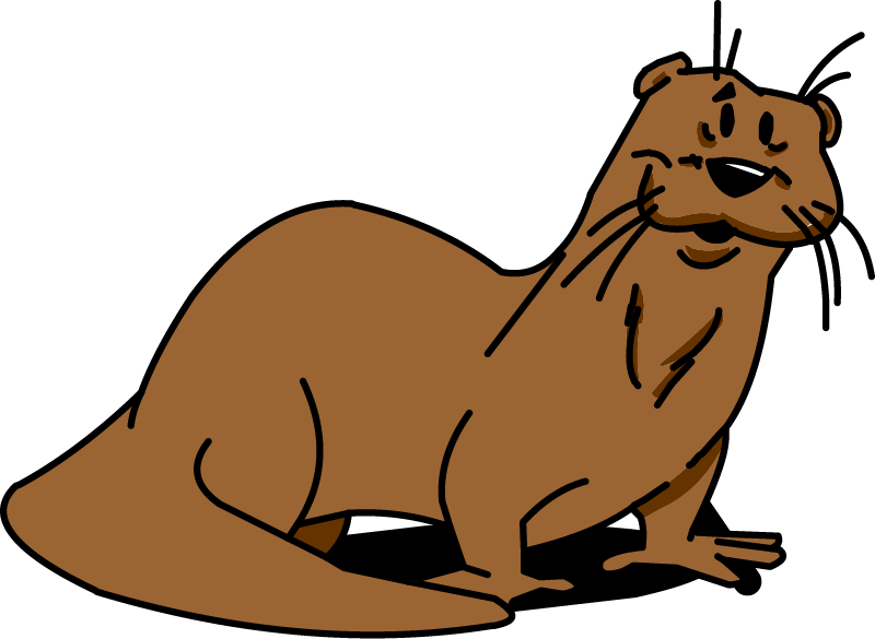 Illustration of an otter