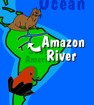 Illustration of The Amazon River