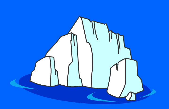Illustration of a glacier
