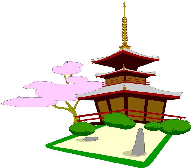 Illustration of a Chinese pagoda